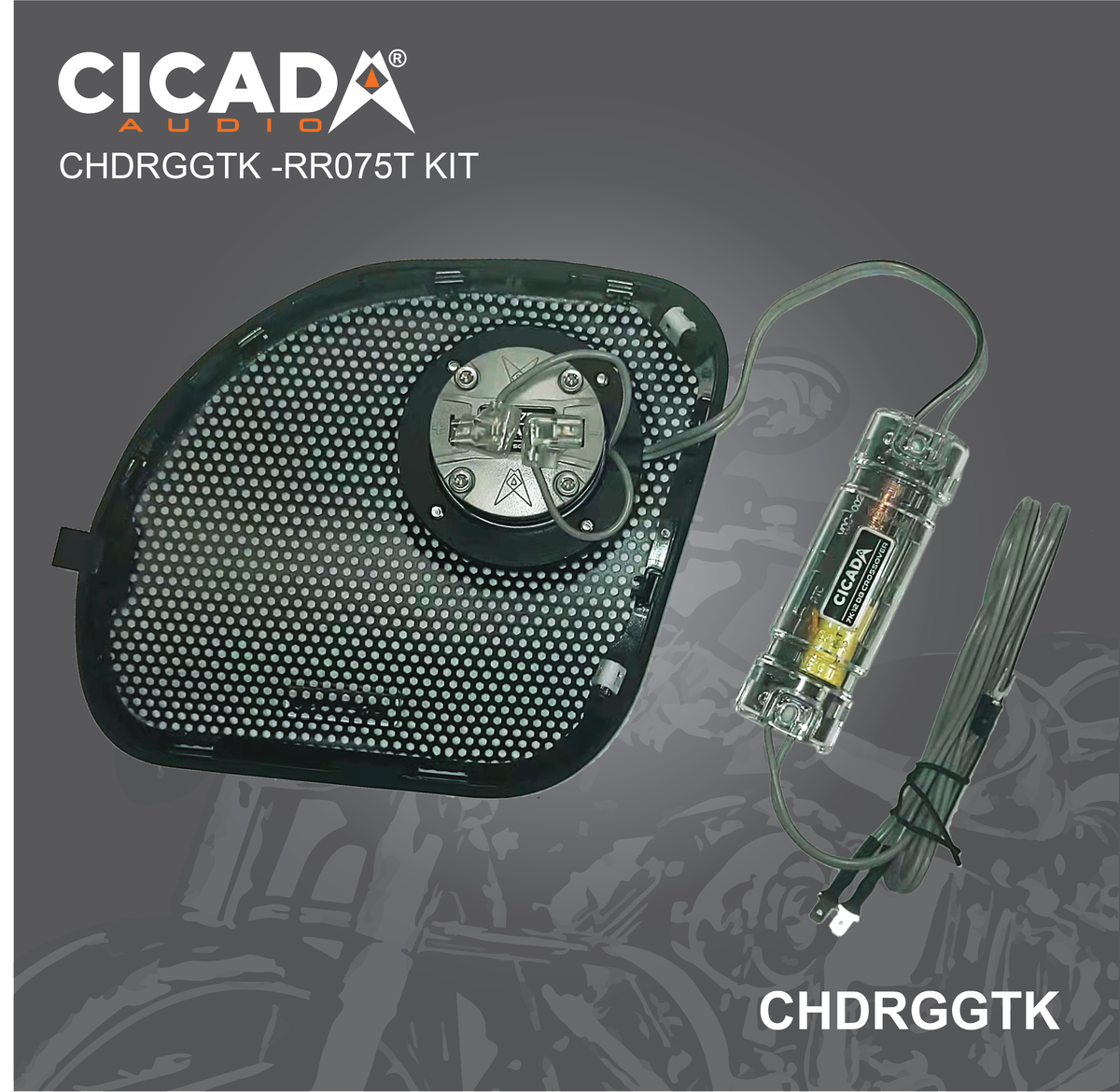 Cicada CHDRGGTK – 2014 + ROAD GLIDE GRILL W/ TWEETERS
