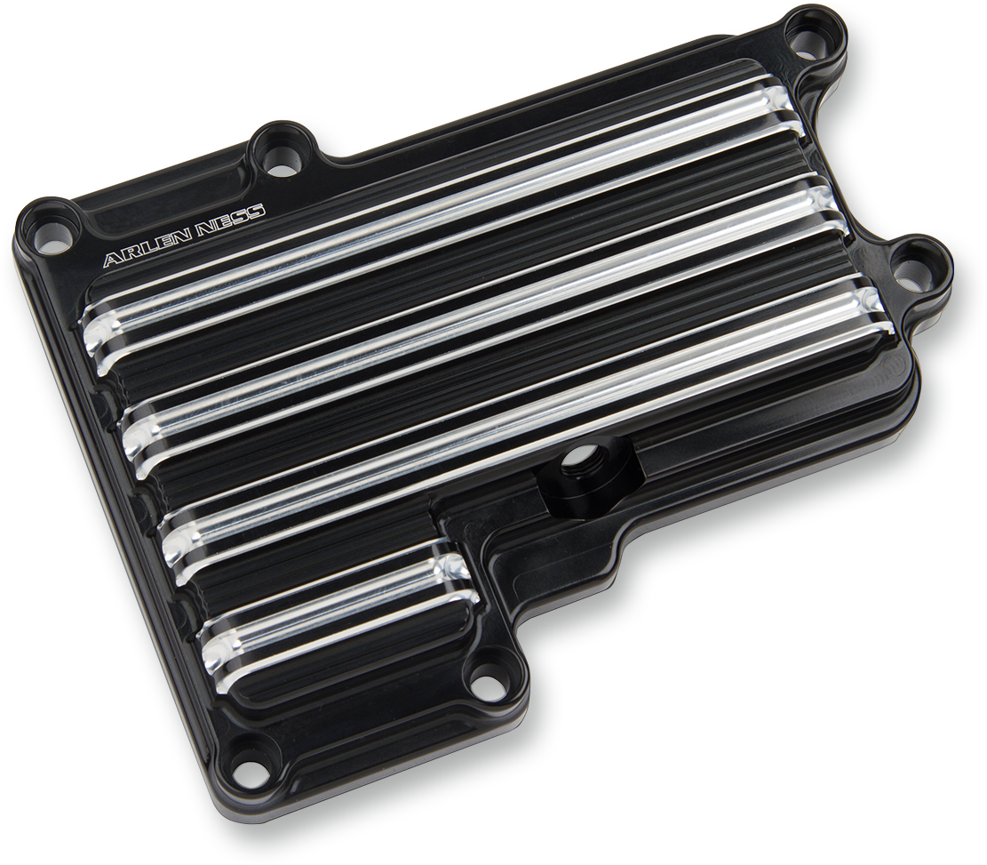 10-Gauge Transmission Top Cover - BlackMachined - '06-'17 Harley-Davidson