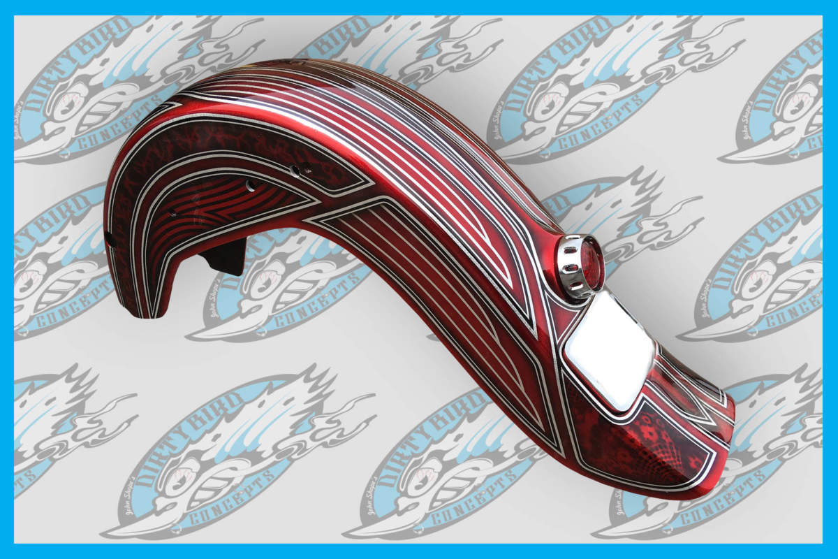 DIRTYBIRD CONCEPTS - Rear Fender- Harley Slick Softail Rear Fender 1986 To 2022