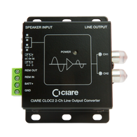 
              Ciare CLOC2 – 2-Channel High-to-Low Level Line Output Converter
            
