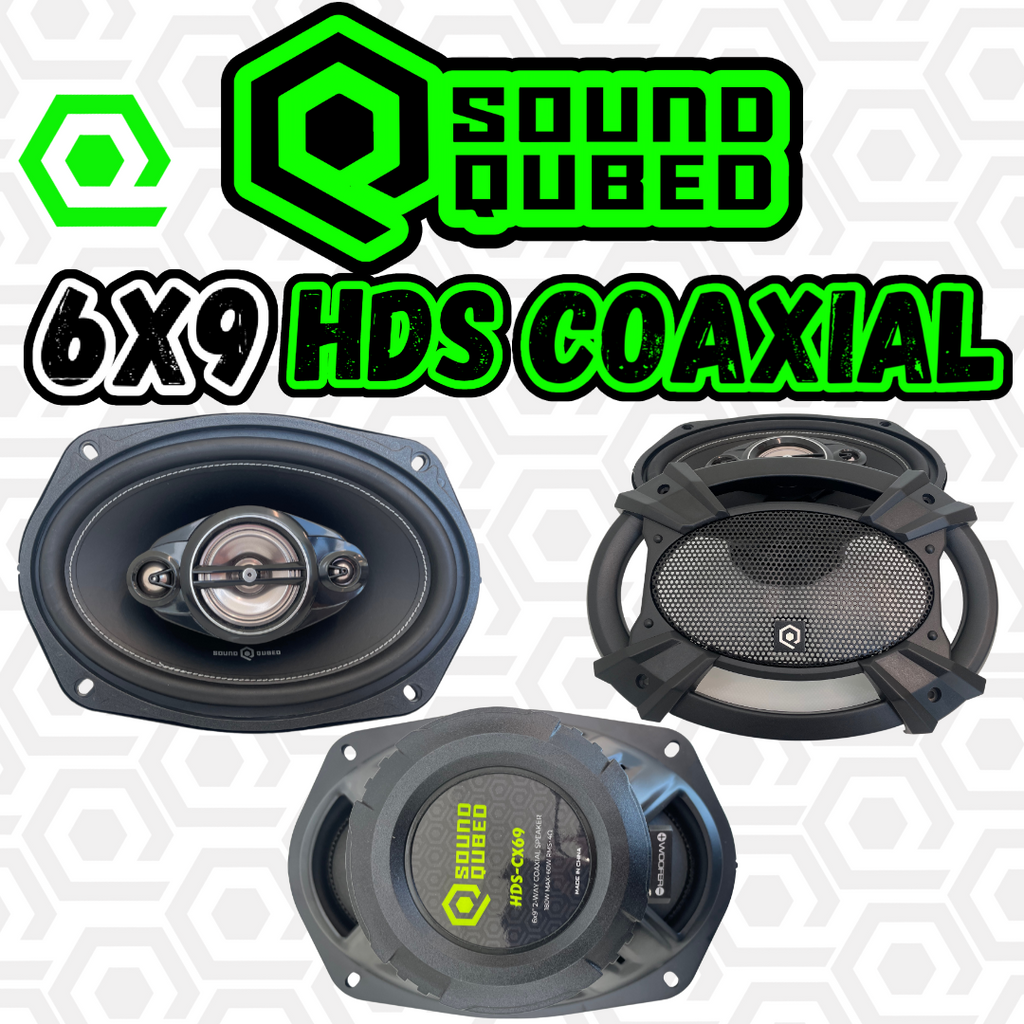 SoundQubed HDS Series 6x9" Coaxial 3-Way Speakers (Pair)