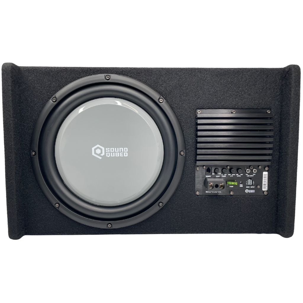 SoundQubed HDS2-112SL-DA 12" Loaded Down-Firing Enclosure with Amplifier