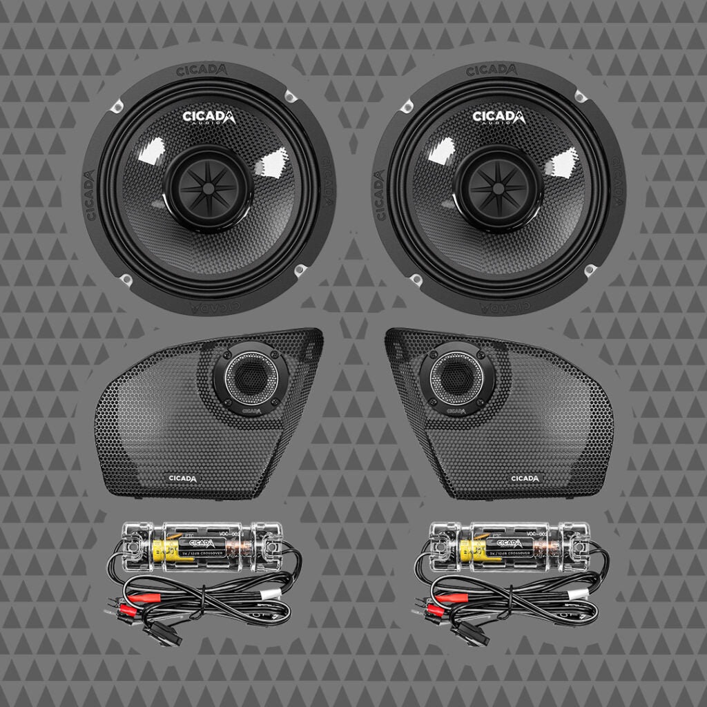 Cicada 24CXK65 RG – 6.5" Mid-Bass/1" Component Speaker Kit - Road Glide