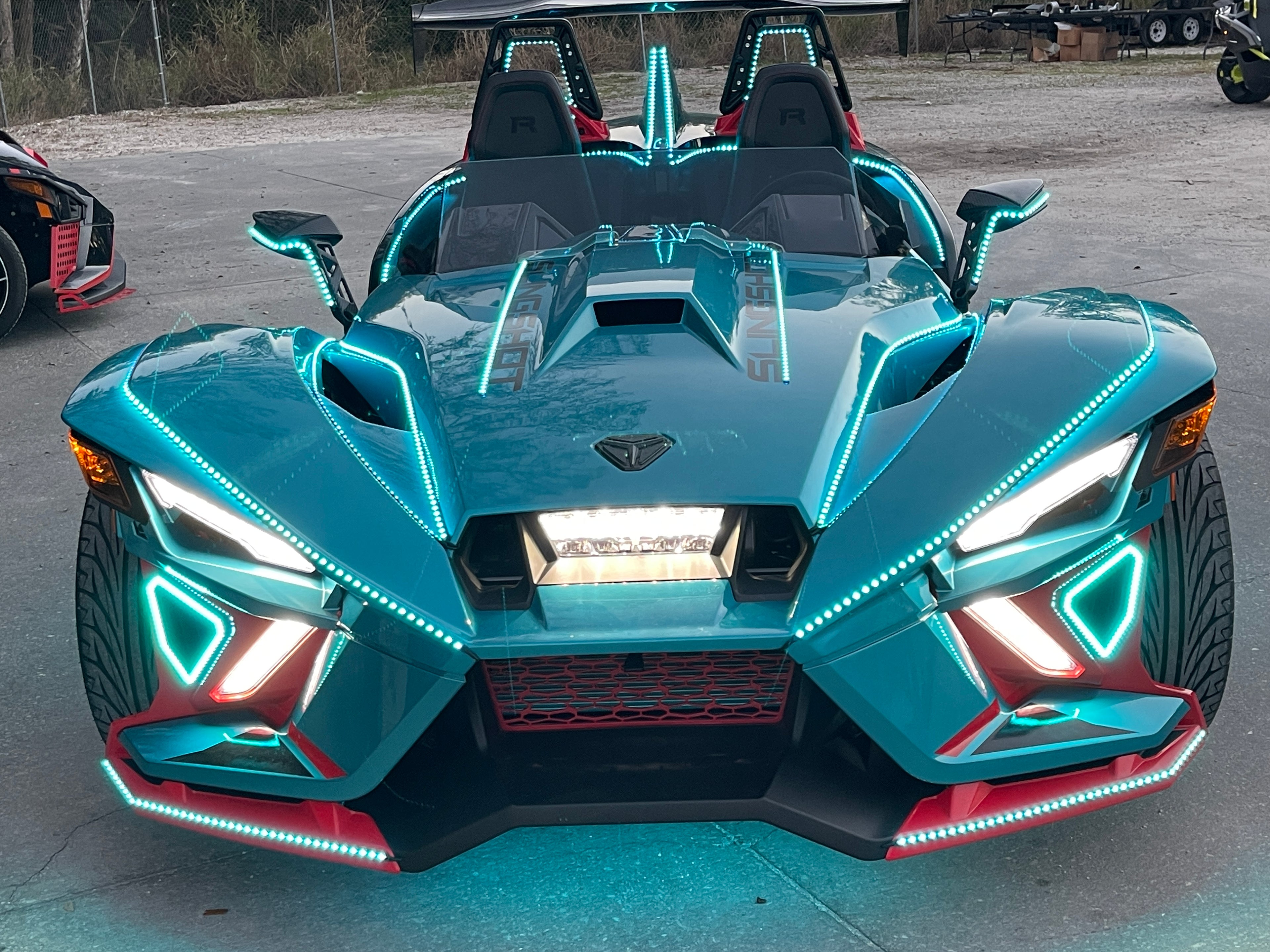 (1E1) Blackout Chase 2022 "R" 8 Strip Hood Kit