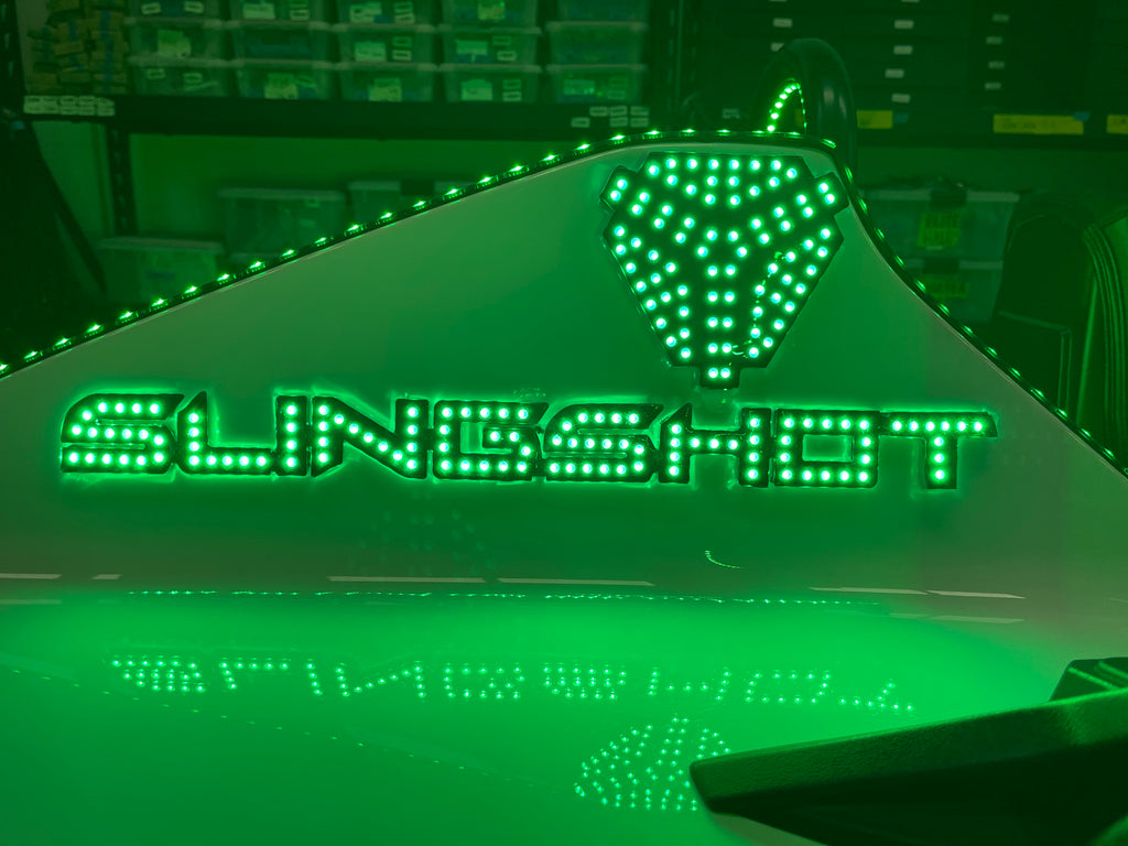 (18E) Clear "Slingshot" Rear (Fin) letters with Emblem (small)