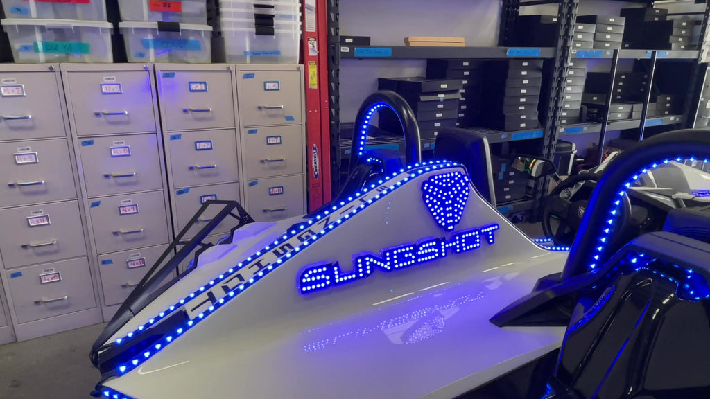 (18E) Clear Slingshot Rear Fin letters with Emblem