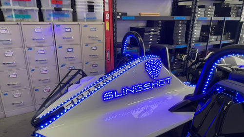 (18E) Clear Slingshot Rear Fin letters with Emblem