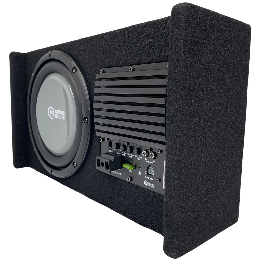 SoundQubed HDS2-110SL-DA 10" Loaded Down-Firing Enclosure with Amplifier