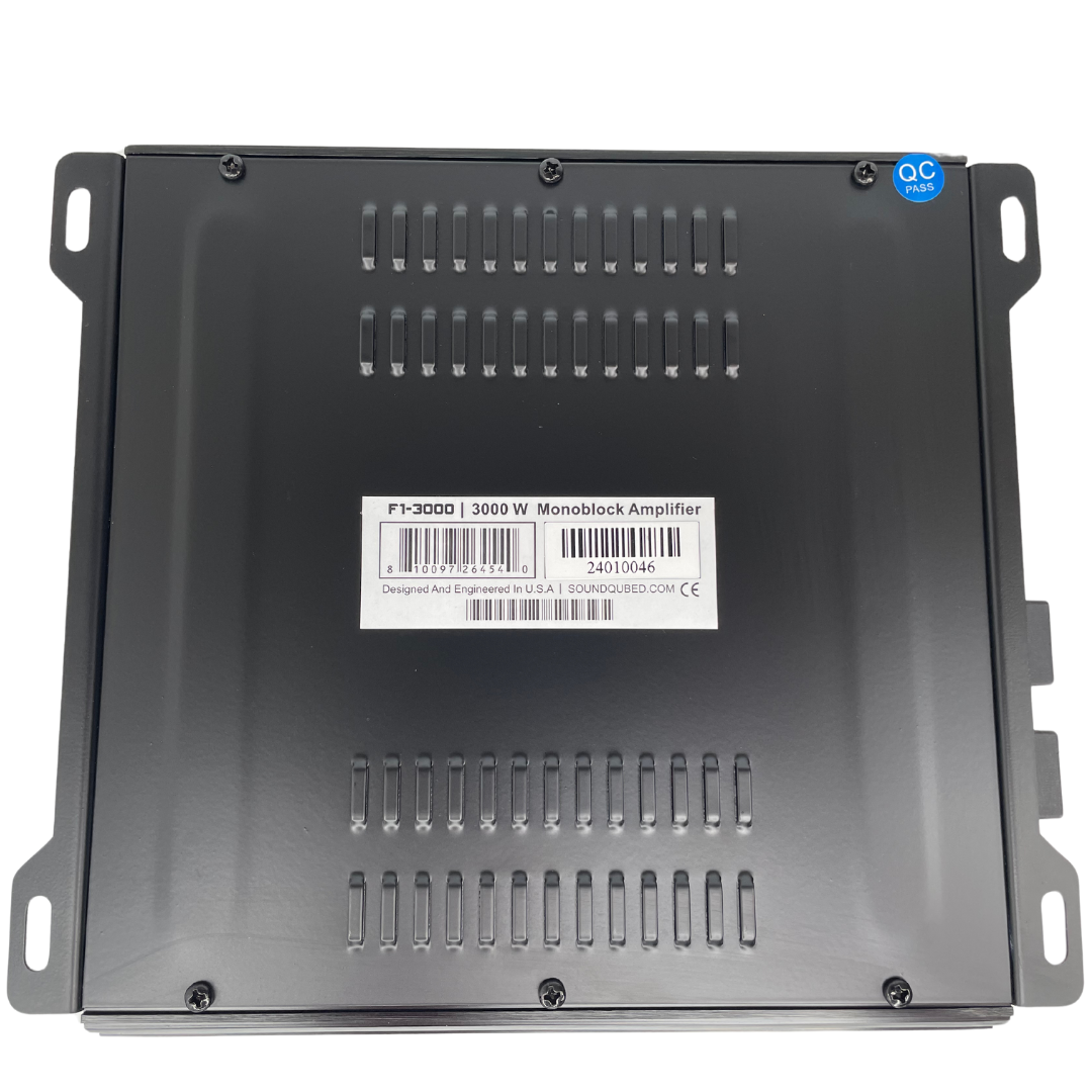 SoundQubed F1-3000 Full Bridge Mono Block Amplifier (3000W)