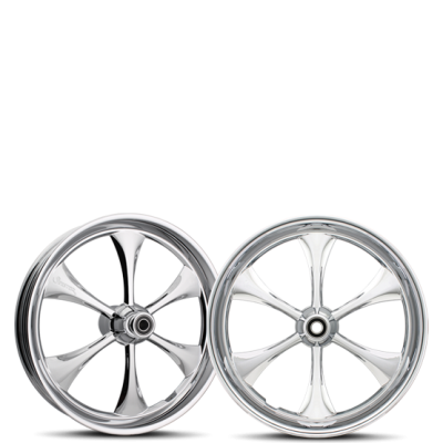 3D custom motorcycle wheel by Sinister Wheels