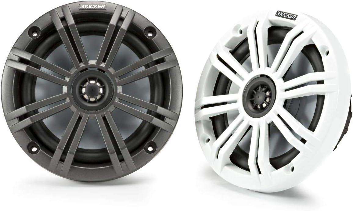 Kicker 45KM654 KM Series 6.5" 2-Way Marine Coaxial Speakers (4Ω) (Pair)