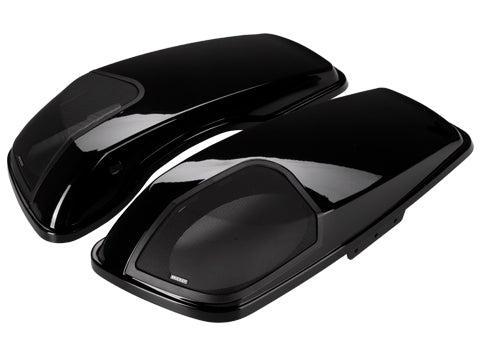 Kicker HDBLVB Bag Lids — Vivid Black (2014-2023 Harley-Davidson)