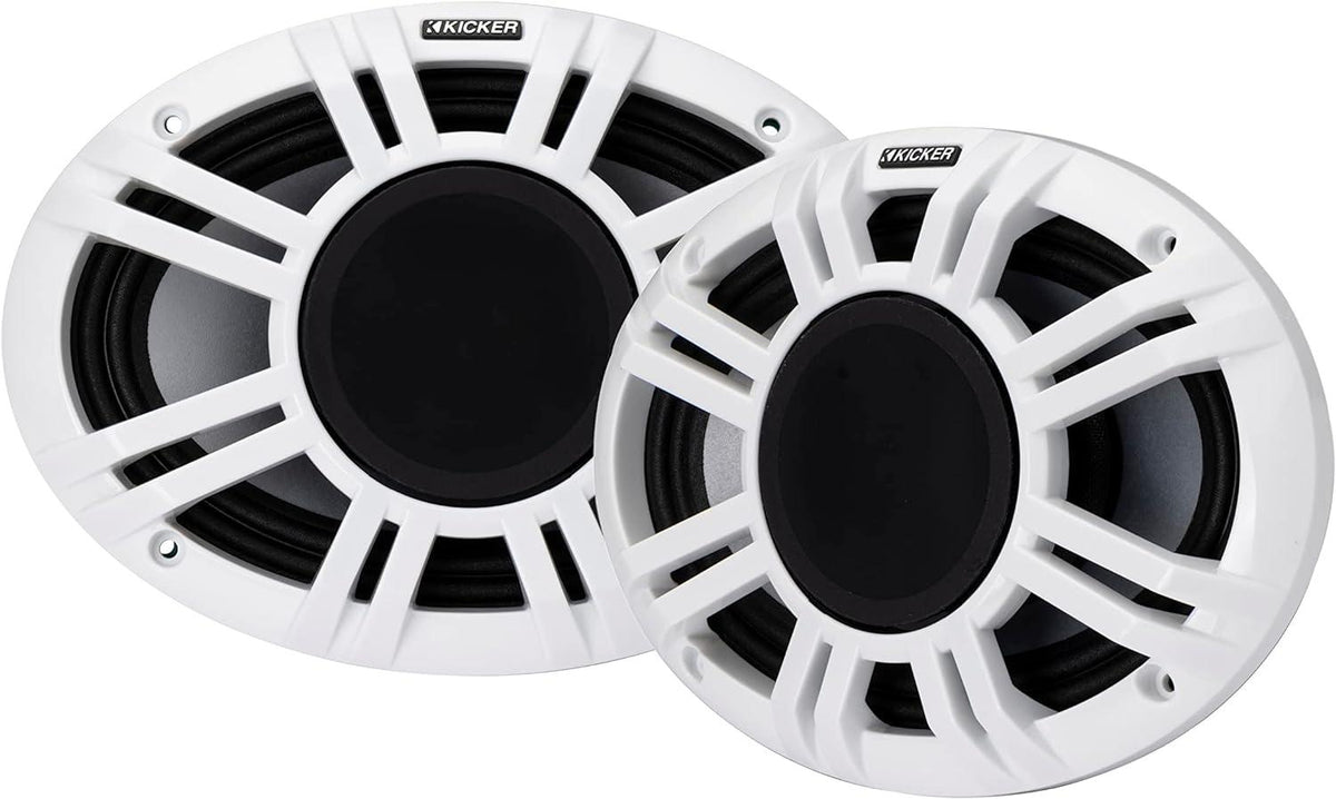 Kicker 48KMXL694 KMXL Series 6x9" Horn-Loaded Marine Coaxial Speakers w/ RGB LED (4Ω) (Pair)