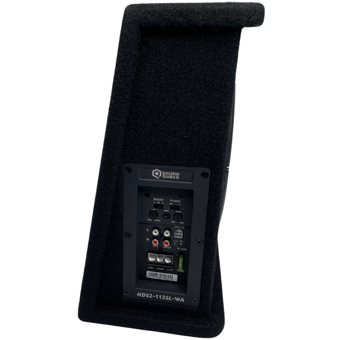 SoundQubed HDS2-112SL-WA 12" Loaded Wedge Enclosure with Amplifier
