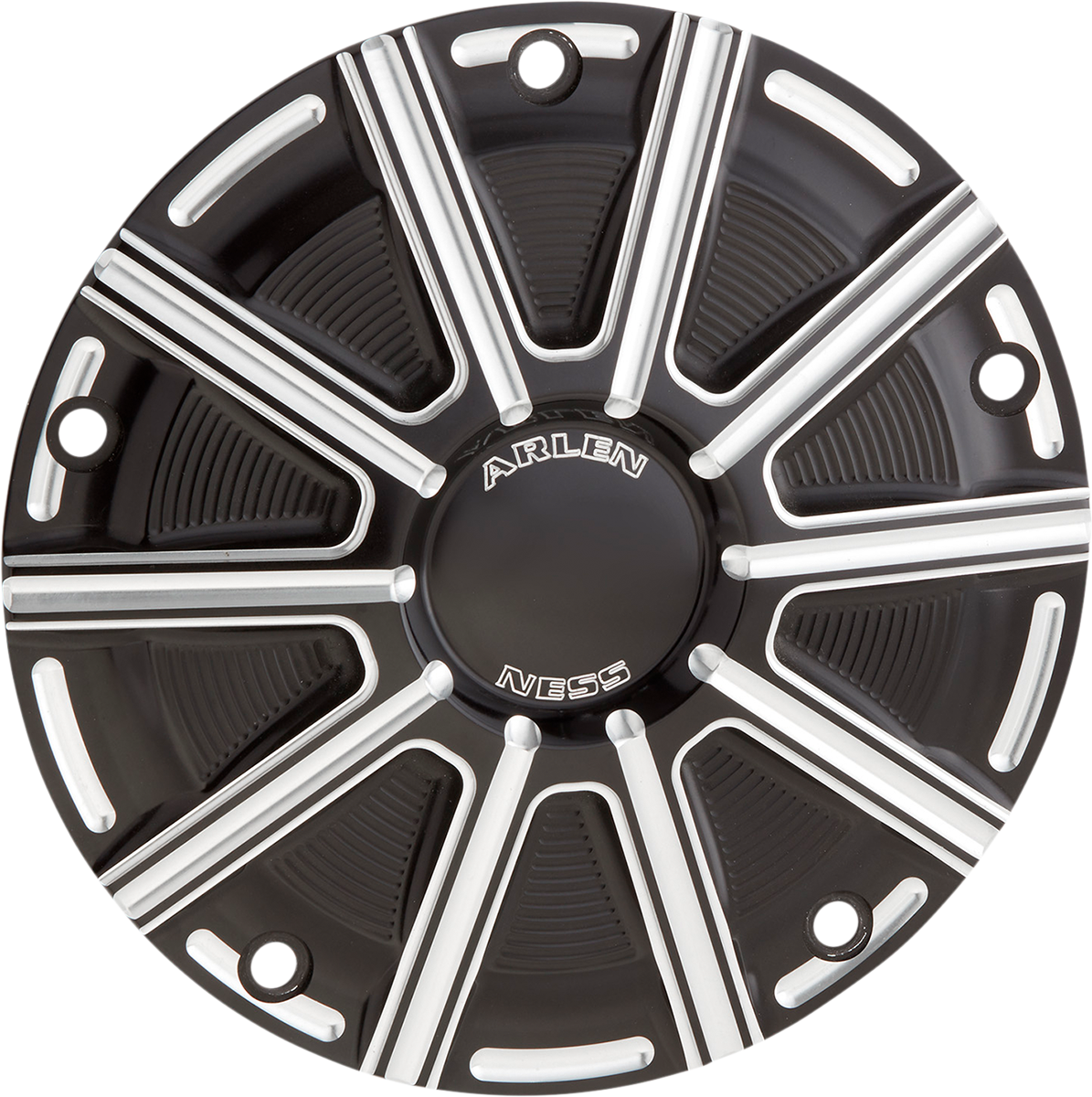 10-Gauge Derby Cover - Black/Machined - Touring/Trike
