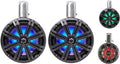 Kicker 45KMTC8W 8" Marine Coaxial Wake-Tower Speakers w/ LED (White) (4Ω) (Pair)