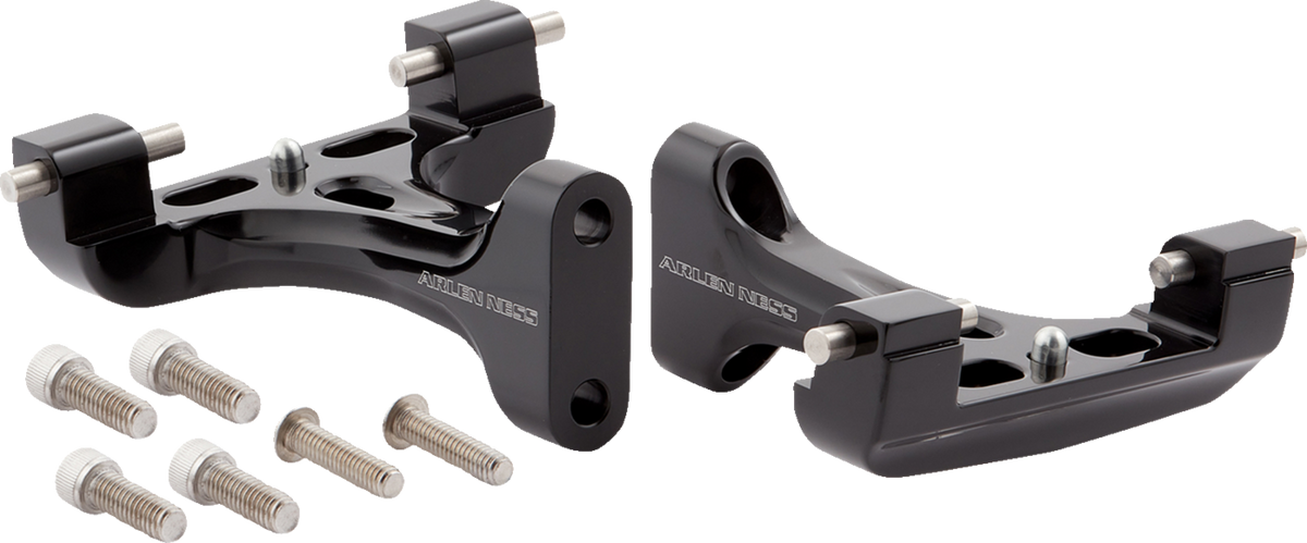 Forged Floorboard Mounts - Passenger - All Black