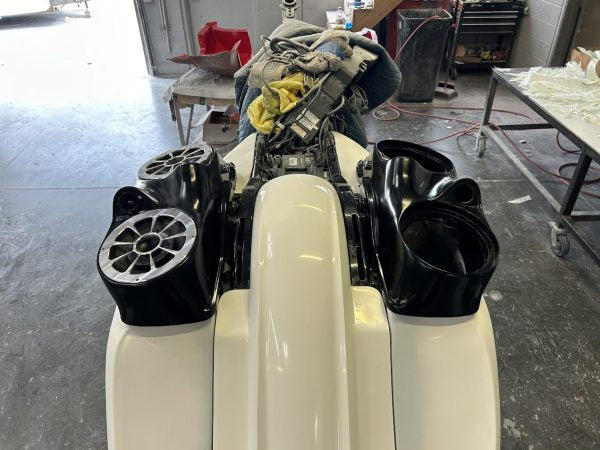 DIRTYBIRD CONCEPTS - Harley Street Glide Road Glide Road King Loud Double Double 8″ Speaker Lids 2014 To 2023 | DBC351