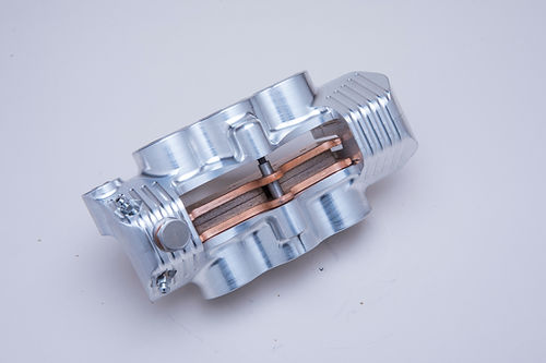 American suspension - B-62 6-PISTON MONOBLOCK BRAKE CALIPERS, FOR 13" ROTOR -CHROME