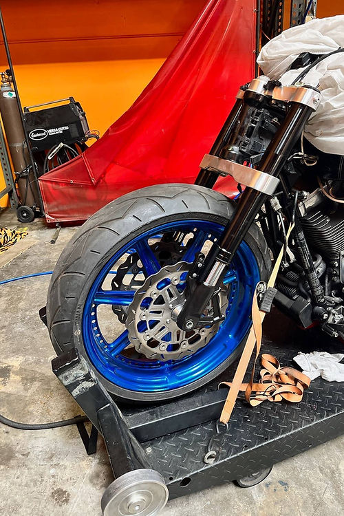 American suspension - 21", 23" or FAT 21 wheel Triple Tree Kit for 2023 Harley Davidson CVO INVERTED