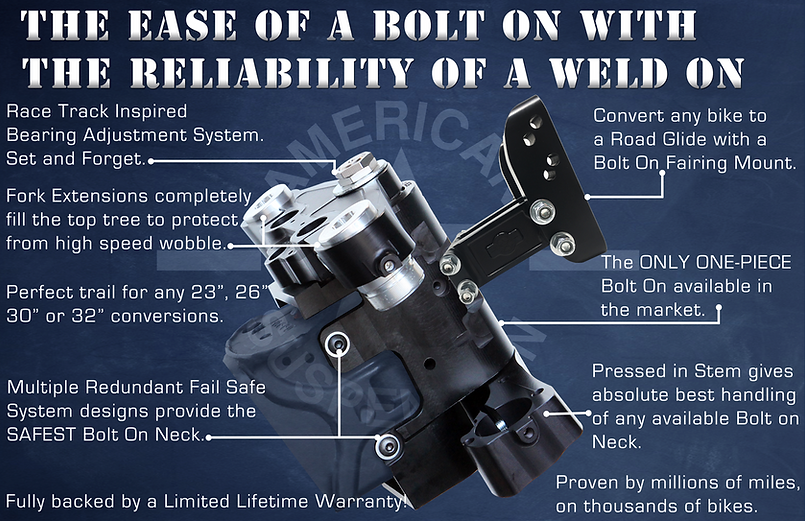 AMERICAN SUSPENSION - 30 or 32 wheel Touring Bolt On Big Wheel kit - 1989-2023