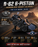 
              American Suspension - B-62 6-Piston Monoblock Brake Calipers, for 12.6" Rotor - Black (2024-26)
            