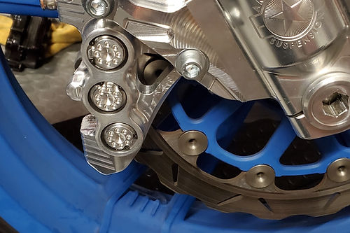 American suspension - B-62 6-PISTON MONOBLOCK BRAKE CALIPERS, FOR 11.8" ROTOR -CHROME