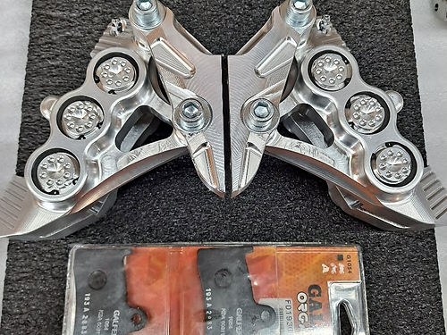 American suspension - B-62 6-PISTON MONOBLOCK BRAKE CALIPERS, FOR 13" ROTOR -RAW