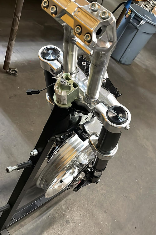 American suspension - 21", 23" or FAT 21 wheel Triple Tree Kit for 2023 Harley Davidson CVO INVERTED