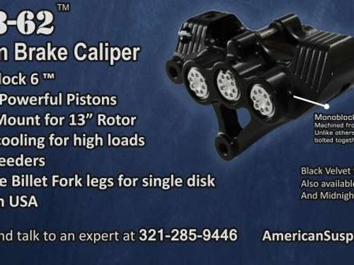 American suspension - copy of B-62 6-PISTON MONOBLOCK BRAKE CALIPERS, FOR 11.8" ROTOR -RAW