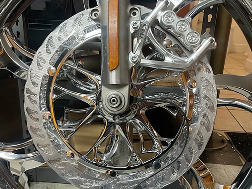 American suspension - Stoppie King™ Monoblock Radial Caliper Left Side for 18" Rotor - Chrome Finish