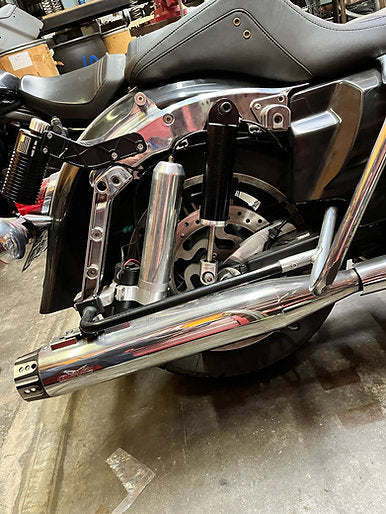 American Suspension - AUTO-UP Center Stand - Ram Air - Fast UP SuperTanker Suspension Bundle