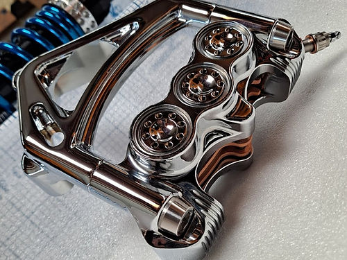 American suspension - Stoppie King™ Monoblock Radial Caliper Left Side for 18" Rotor - Chrome Finish