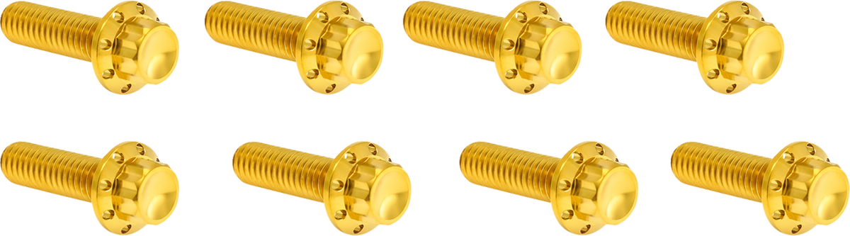 Bolt Kit - Lifter Block - 12-Point - Titanium - Gold
