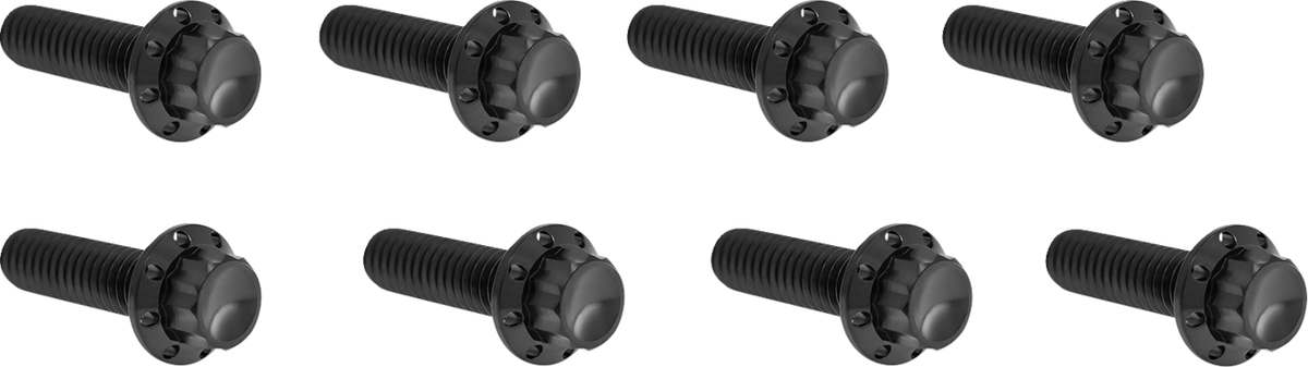 Bolt Kit - Lifter Block - 12-Point - Titanium - Black
