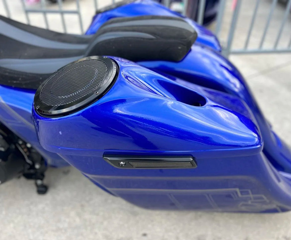 Voodoo Bikeworks - Speaker Lids - 2014+ 8" Lids with Tweeter