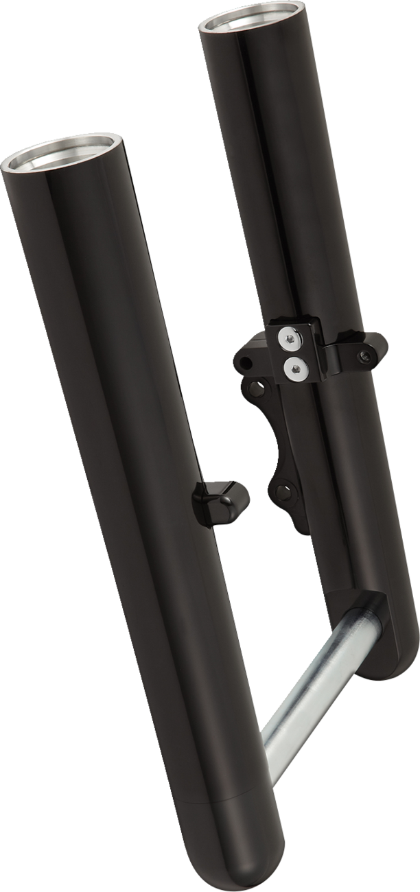 Fork Legs - Black Anodized - Smooth - Single Disc