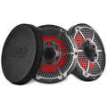 DS18 CF-10MD 10" 2-Way Marine Coaxial Speakers w/ RGB LED (Carbon Fiber) (Pair)