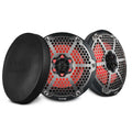DS18 CF-8M 8" 2-Way Marine Coaxial Speakers w/ RGB LED (Carbon Fiber) (Pair)