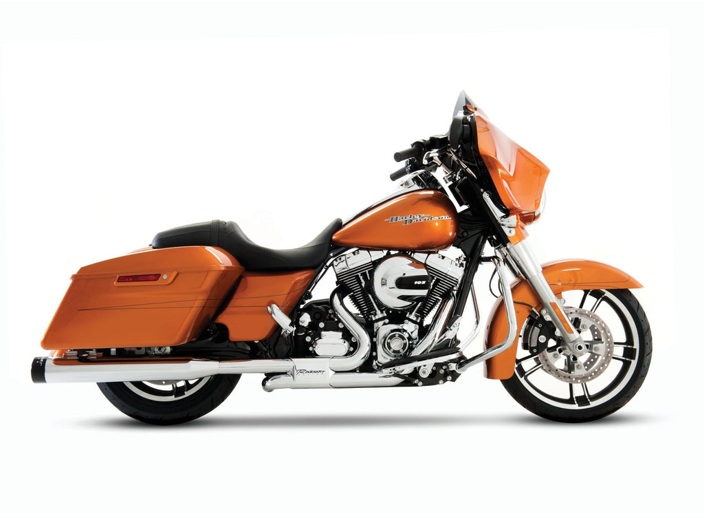 Rinehart Racing - SLIMLINE DUALS SYSTEM WITH SLIP-ON MUFFLERS FOR HARLEY TOURING