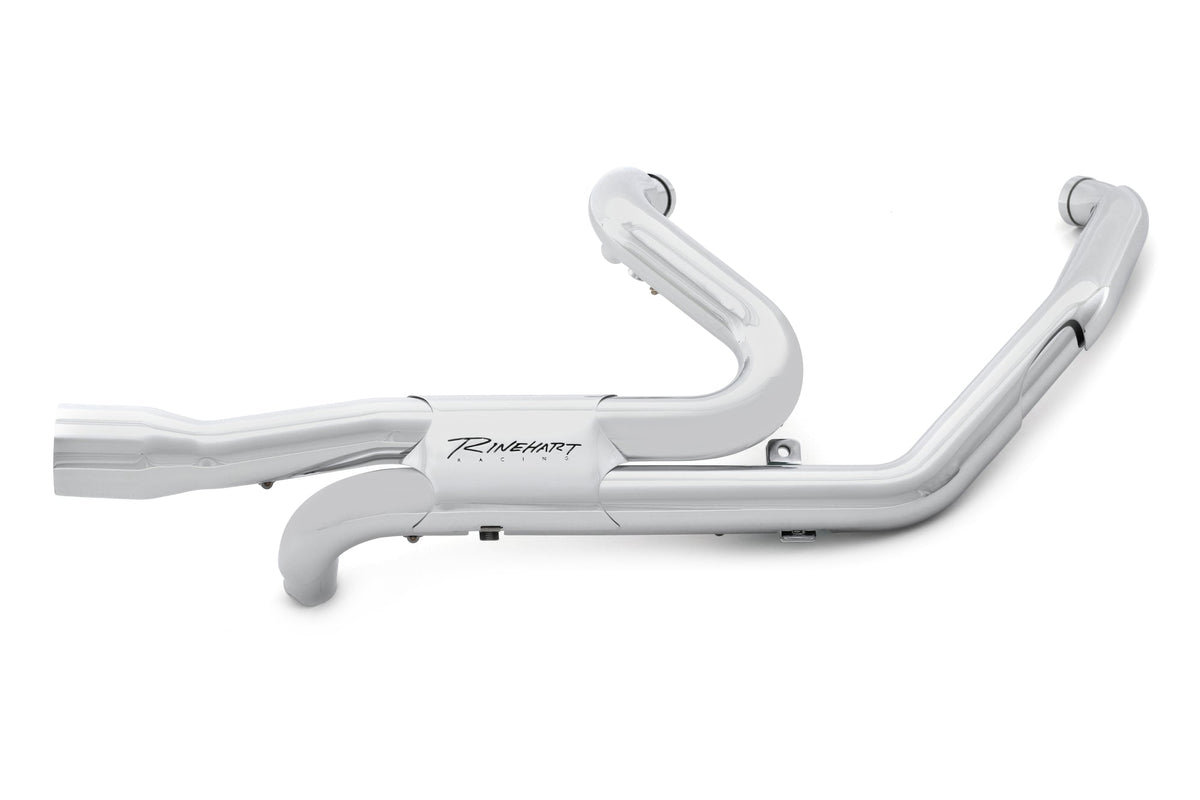 Rinehart Racing - SLIMLINE DUALS SYSTEM WITH SLIP-ON MUFFLERS FOR HARLEY TOURING