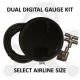 Dirty Air - DIRTY AIR - 2-1/16" DUAL Digital Air Pressure Gauge Kit