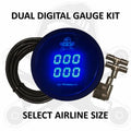 Dirty Air - DIRTY AIR - 2-1/16" DUAL Digital Air Pressure Gauge Kit