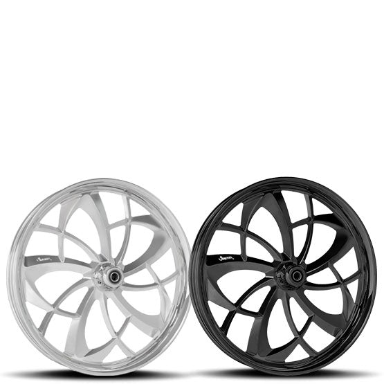 DIABOLICAL custom motorcycle wheel by Sinister Wheels
