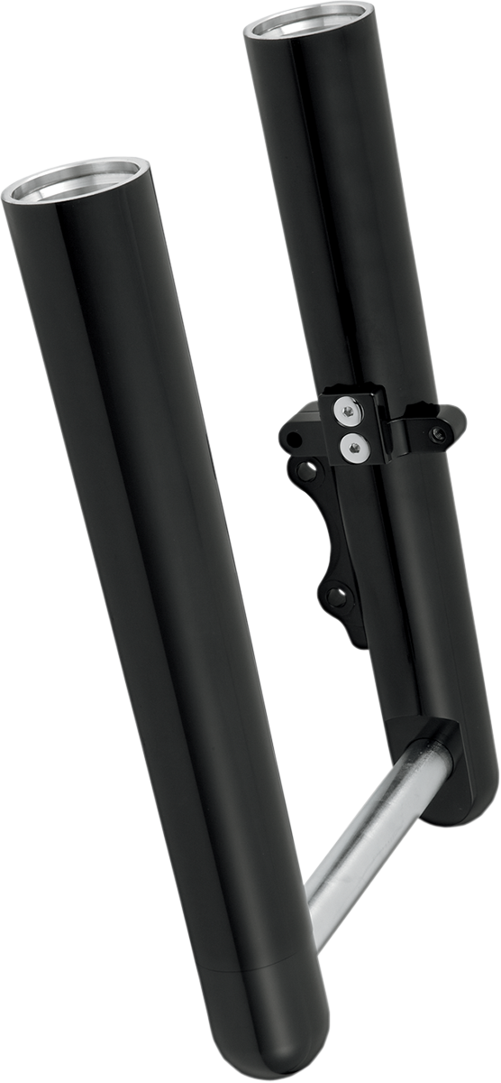 Fork Legs - Black Anodized - Hot Legs - Custom Single Disc - Smooth - '07-'17 FLST