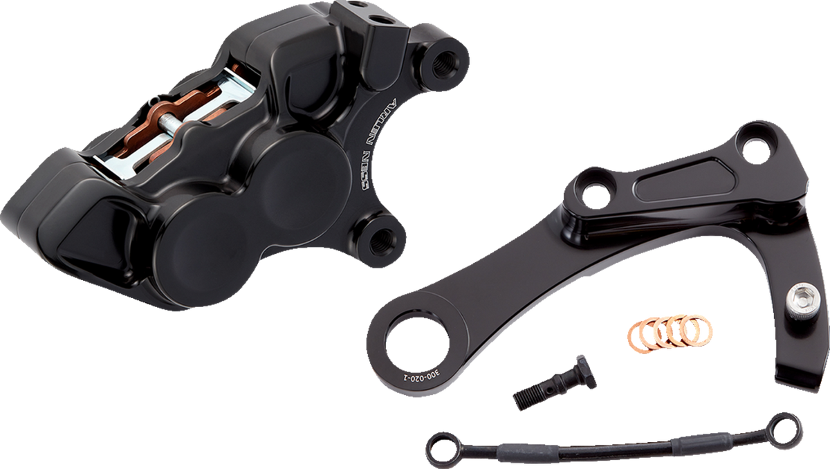 4-Piston Caliper - Rear - Black
