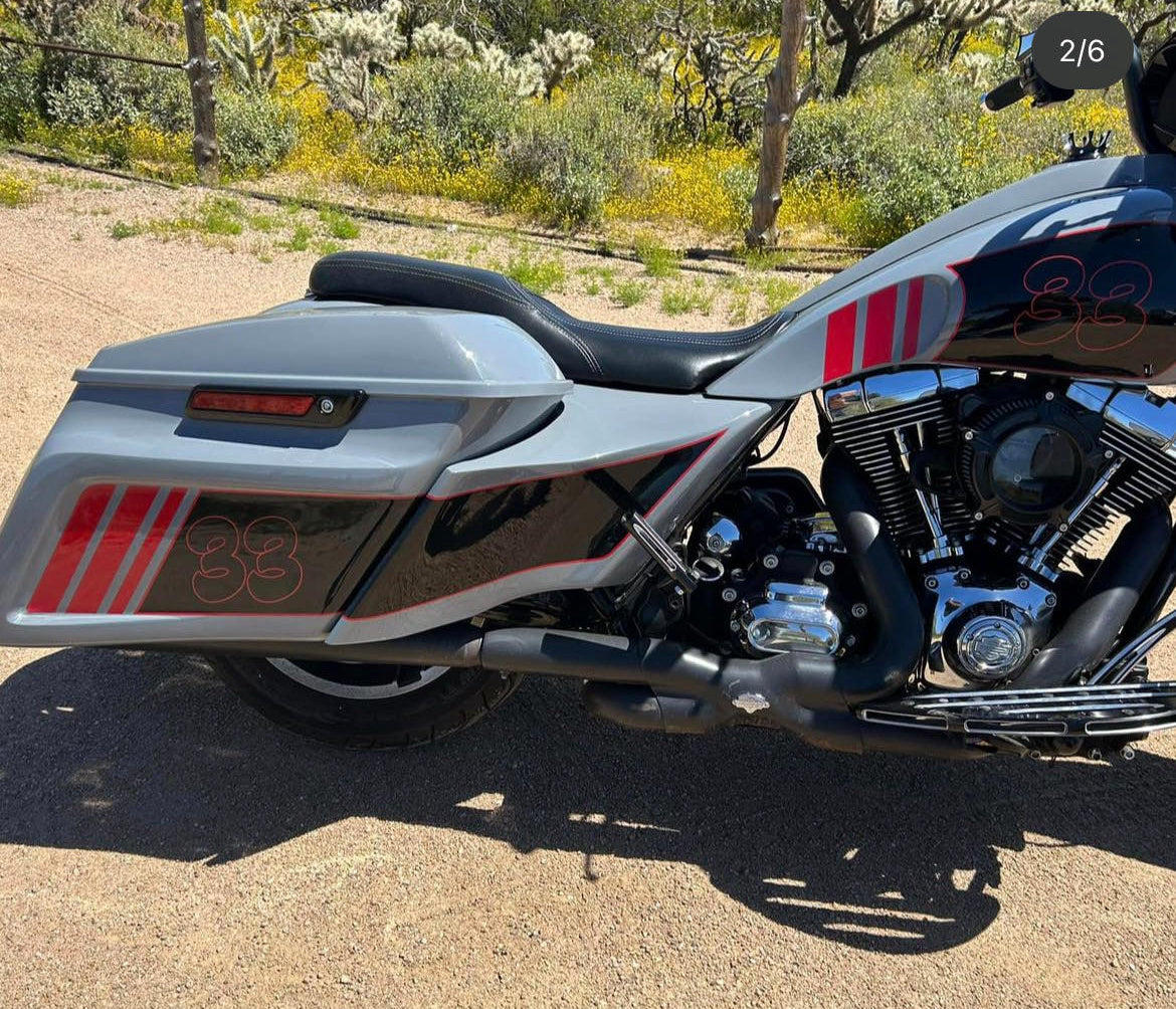 CYLENT CYCLES - Rear Kit - Stretched CVO Aggressor Bags (Rear End Kit)