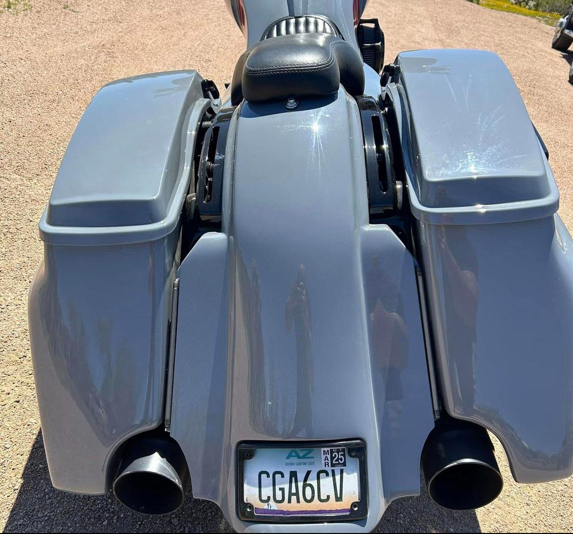CYLENT CYCLES - Rear Kit - Stretched CVO Aggressor Bags (Rear End Kit)