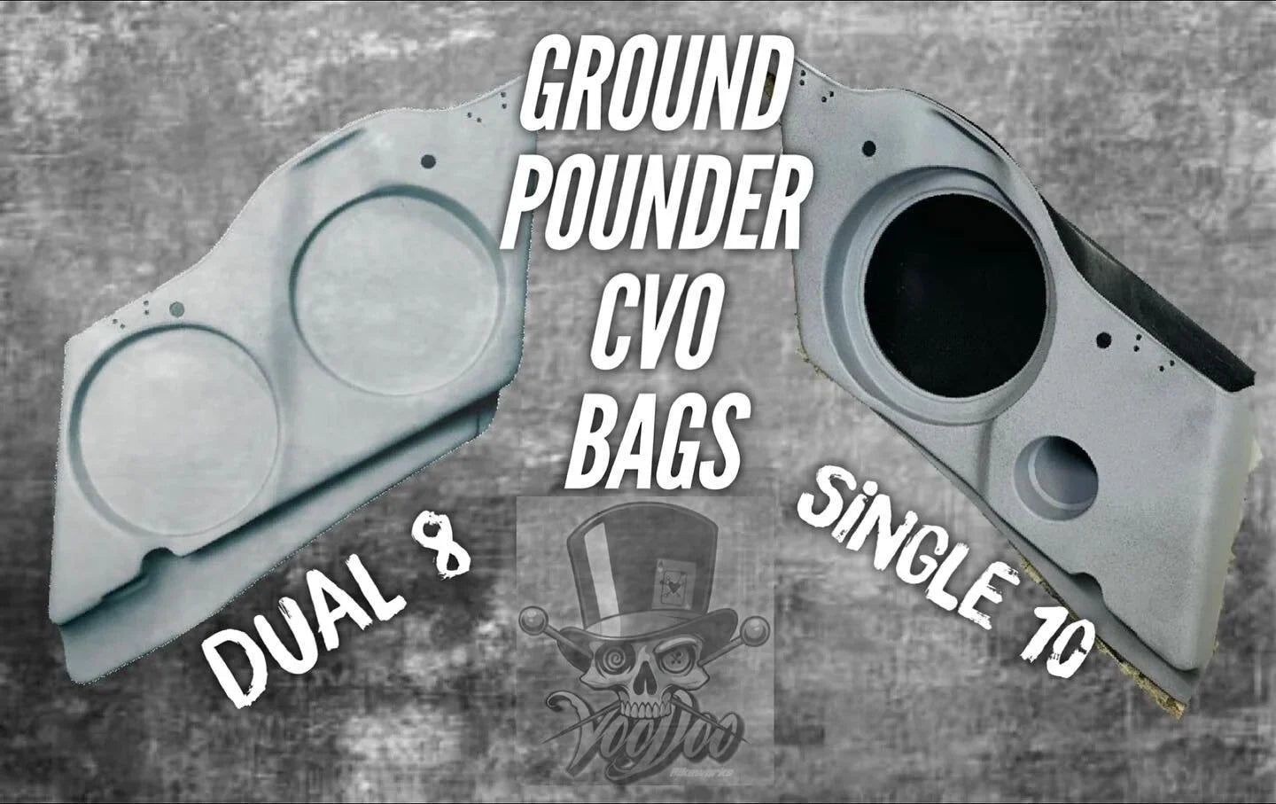 Voodoo Bikeworks - Voodoo Ground Pounder© Single 10" CVO Bags Only