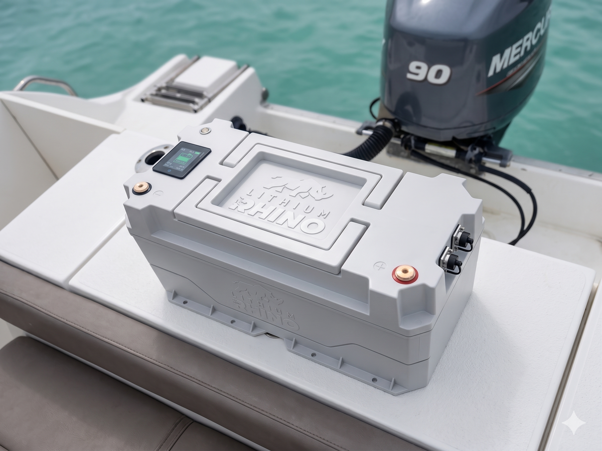 Lithium Rhino marine battery features